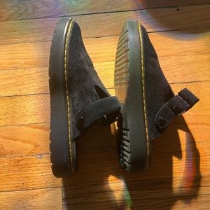 Dr. Martens- Carlson Clogs Suede Casual Slingback Mules